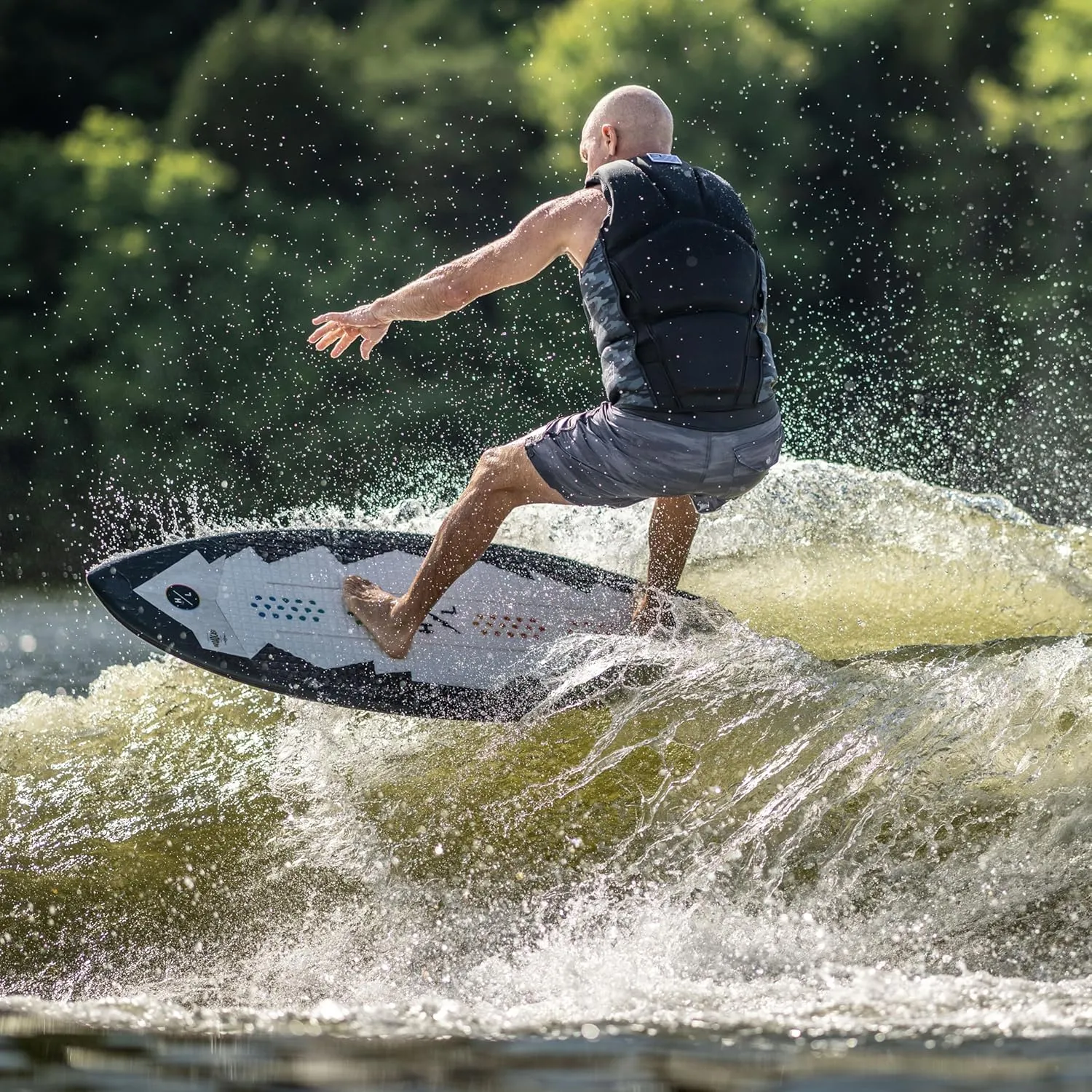 Hyperlite Broadcast Wakesurfer - Wakesurf Board Endorsed by Shaun Murray - Great for All Wake Surfers, from Beginners to Intermediate Riders
