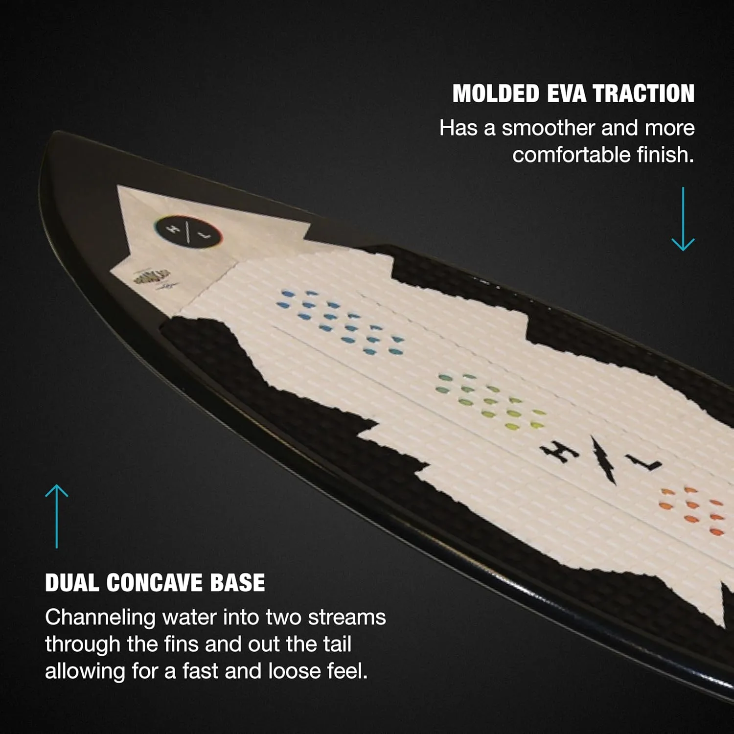 Hyperlite Broadcast Wakesurfer - Wakesurf Board Endorsed by Shaun Murray - Great for All Wake Surfers, from Beginners to Intermediate Riders