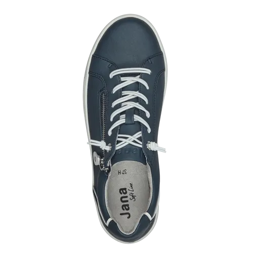 Jana Ladies Platform Elastic Lace Zip Shoe 23660-42 805