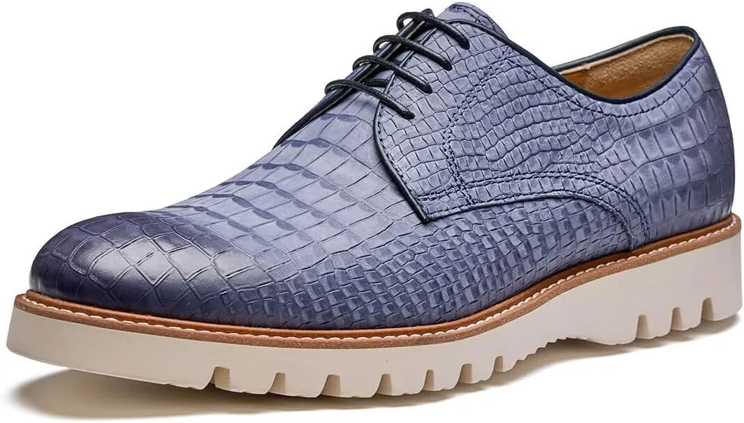 Jepsengord Men's Dress Shoes Genuine Italian Cowhide Leather Casual Oxford Derby Sneakers Comfortable Formal Shoes