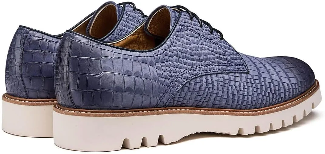 Jepsengord Men's Dress Shoes Genuine Italian Cowhide Leather Casual Oxford Derby Sneakers Comfortable Formal Shoes