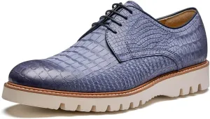 Jepsengord Men's Dress Shoes Genuine Italian Cowhide Leather Casual Oxford Derby Sneakers Comfortable Formal Shoes