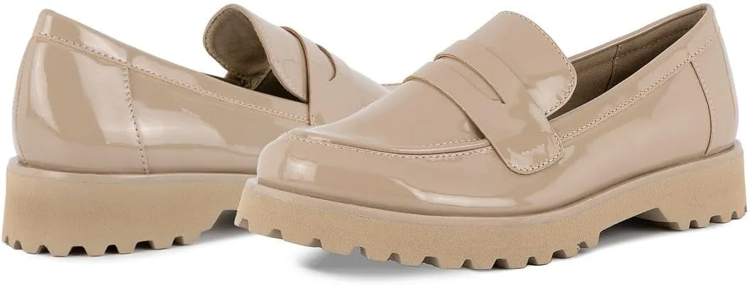 Jones New York Women Platform Slip On Chunky Loafers Shoes Penny Loafers for Ladies