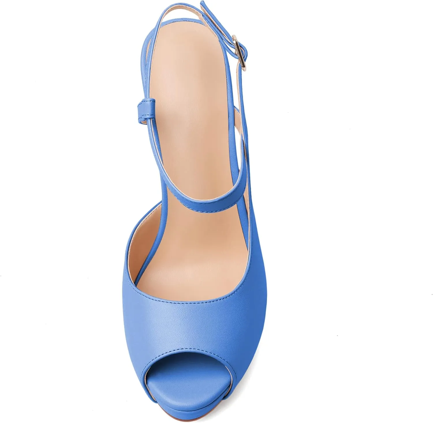 Joseywade Women Slingback Peep Toe Platform Pumps High Heel Sandals 5" Stiletto Heel Party Dress Shoes