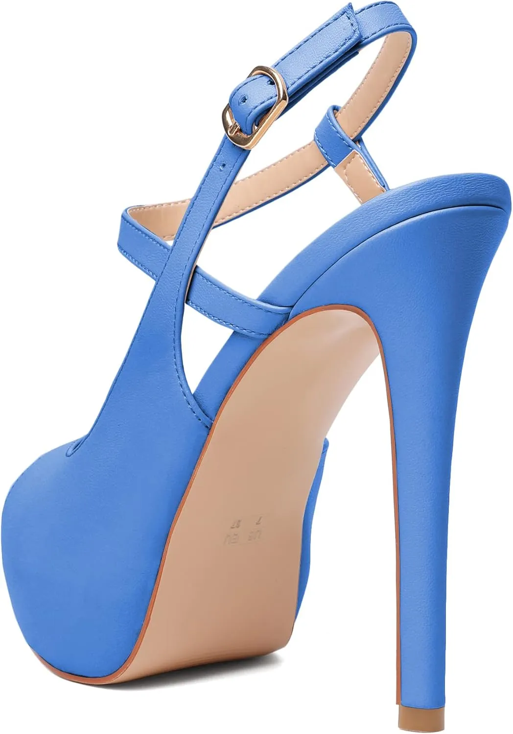 Joseywade Women Slingback Peep Toe Platform Pumps High Heel Sandals 5" Stiletto Heel Party Dress Shoes