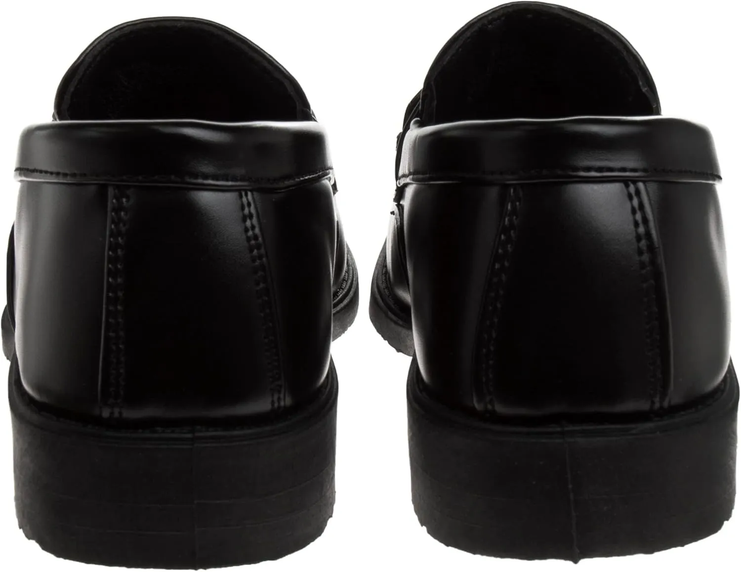 Josmo Boys Dress Shoes – Slip-On Comfort Uniform Oxford Loafer with Buckle Black and Brown (Big Kid/Little Kid) (Size 13-6)