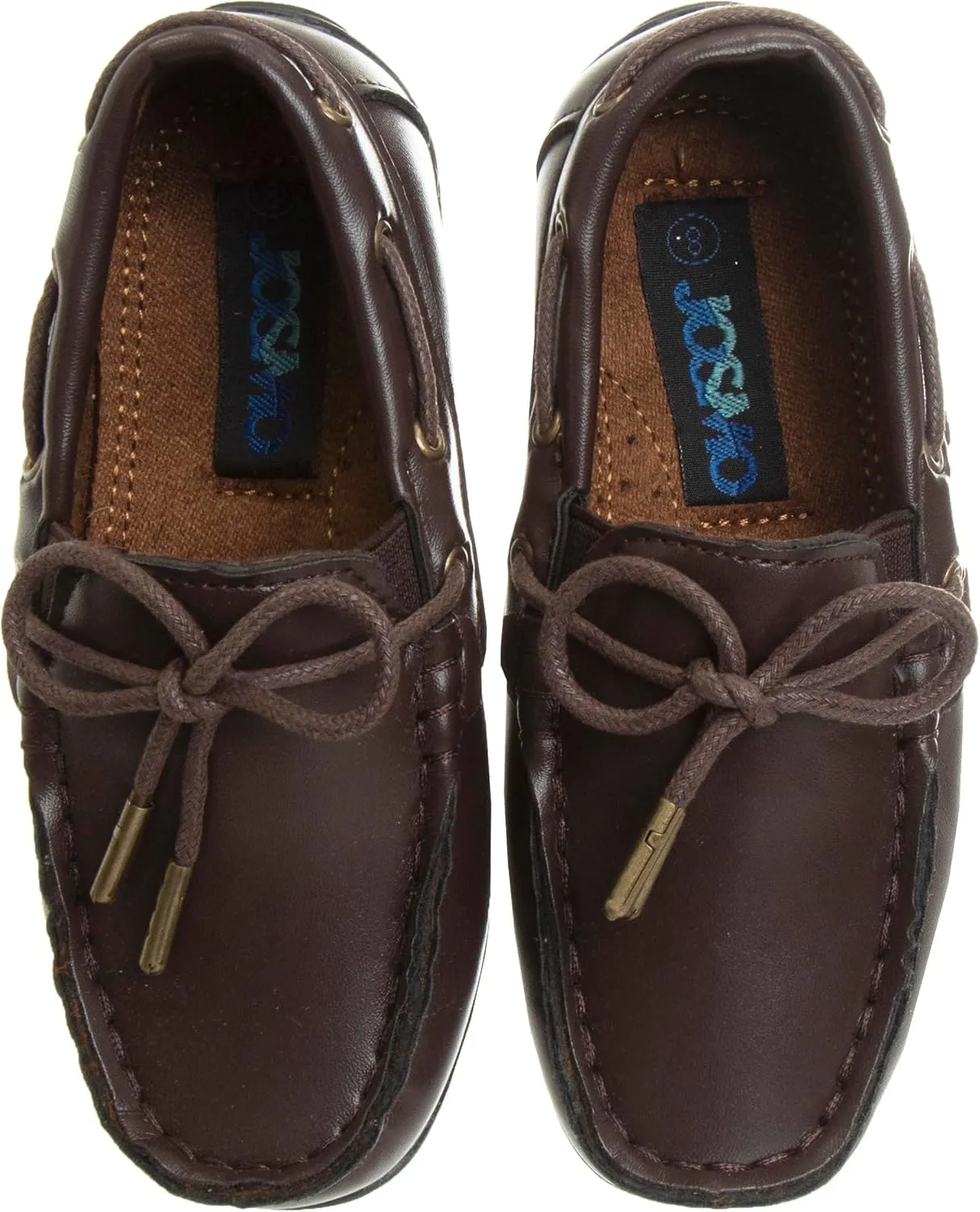 Josmo Boys Moccasin Driving Loafers - Casual Dress Penny Slip On Boat Shoes (Toddlers - Little Kids - Big Kids)