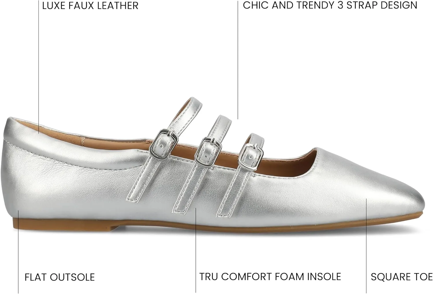 Journee Collection Women's Darlin Mary Jane Flat