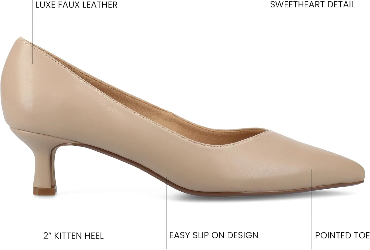 Journee Collection Women's Pammie Pump
