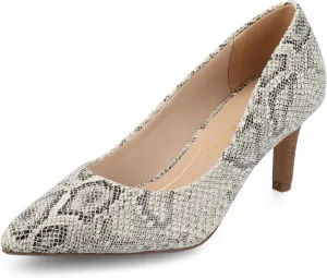 Journee Collection Womens Scylee Stiletto Heel Dress Pumps Cushioned Slip On Pointed Closed Toe Fashion Shoe