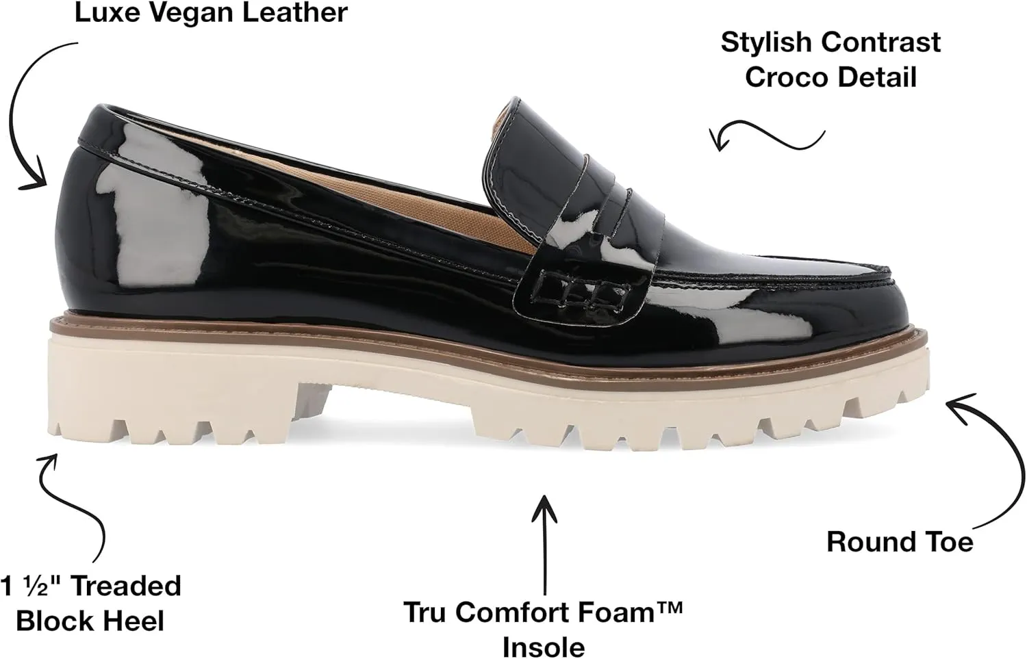 Journee Women's Comfort Foam Kenly Medium and Wide Width Loafer