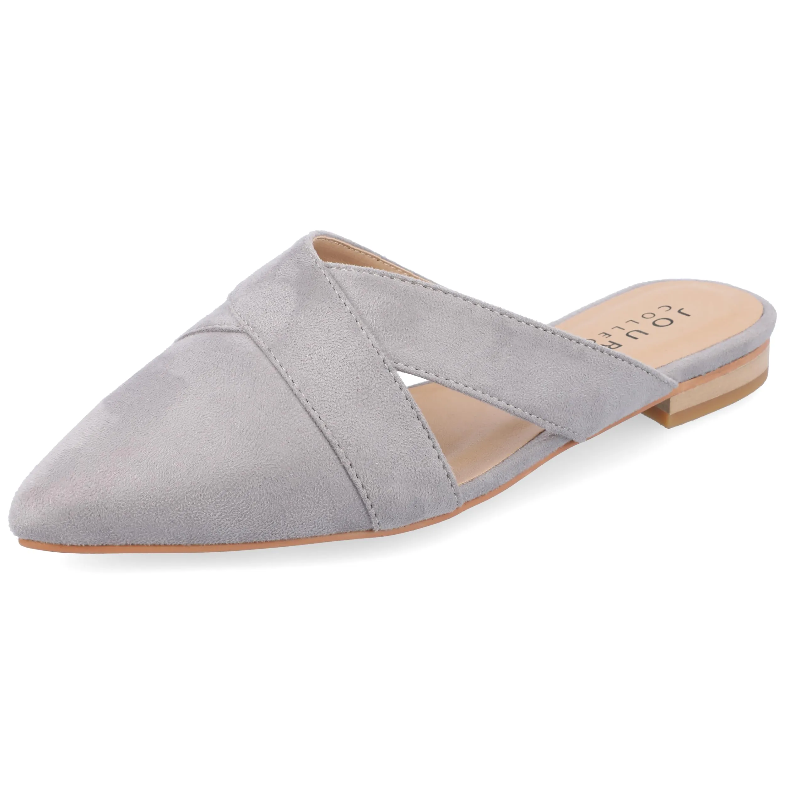 Journee Women's Giada Mule Flats Grey, 8