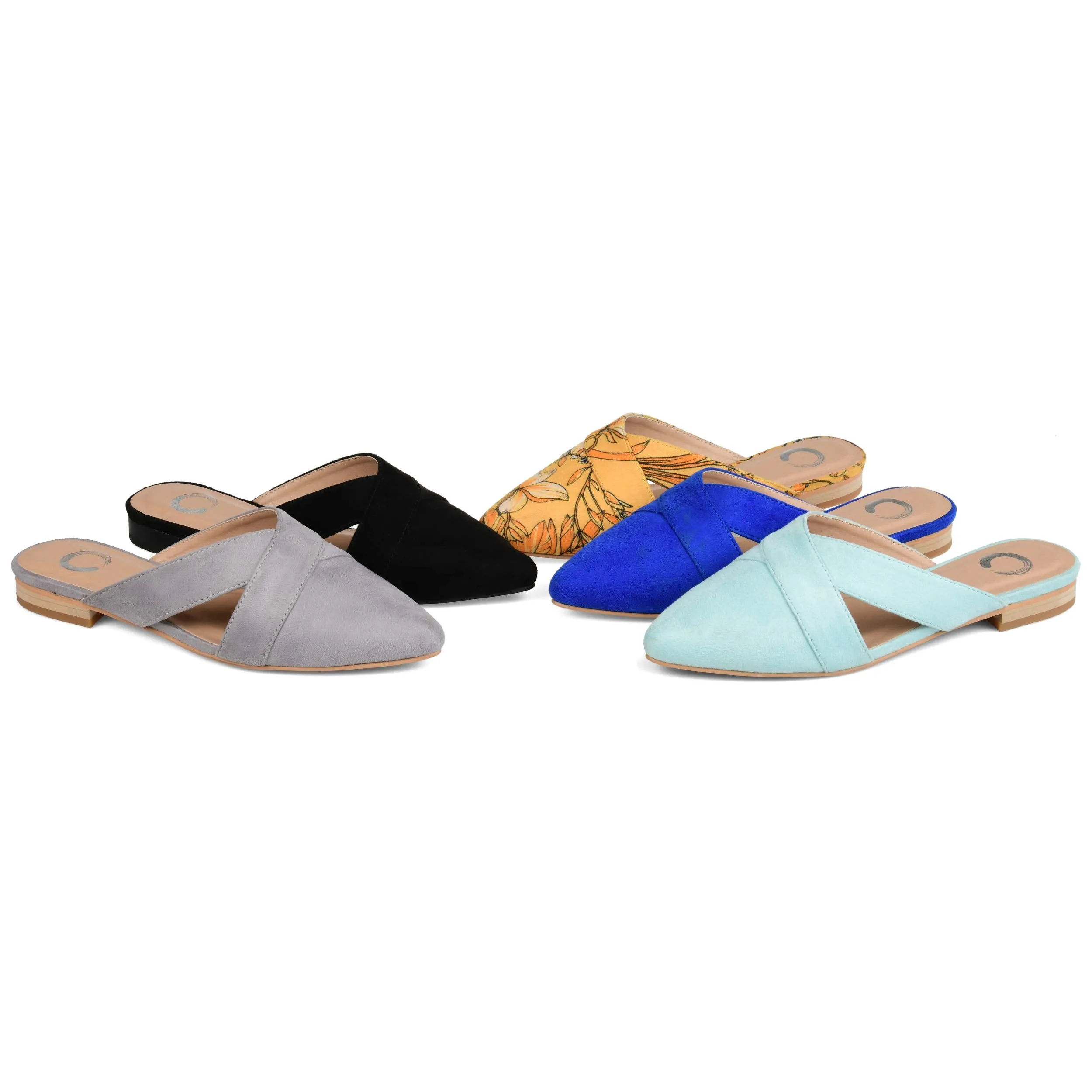Journee Women's Giada Mule Flats Grey, 8