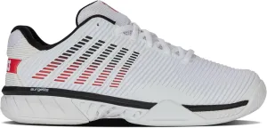 K-Swiss Men's Hypercourt Express 2 Tennis Shoe, White/Black/Mars Red, 11.5 W