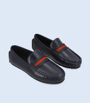 KB0230-NAVY-Boys Loafer