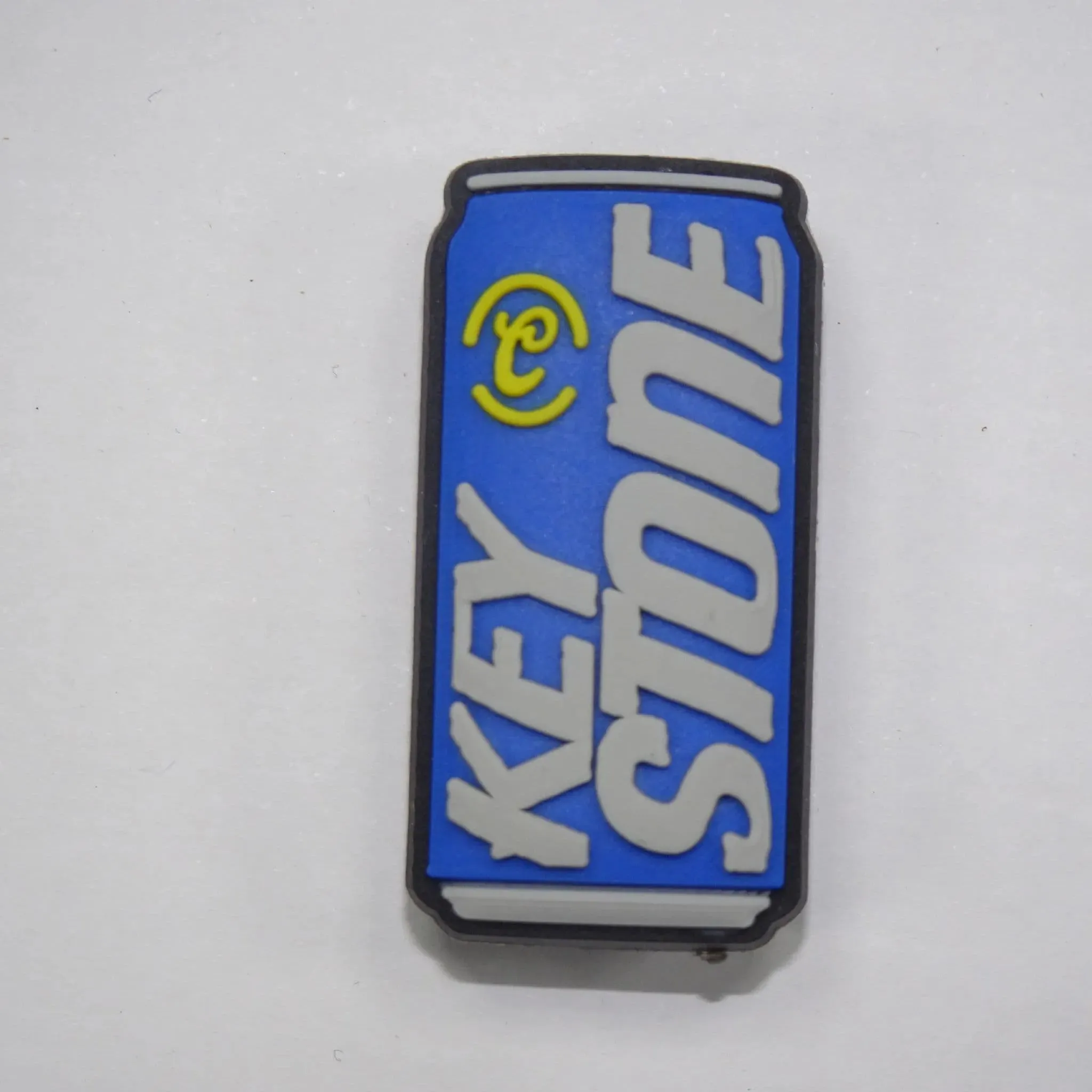 Key Stone Light Lager Beer Blue Can Shoe Charm