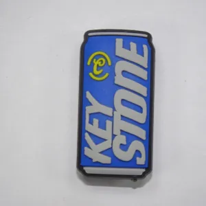 Key Stone Light Lager Beer Blue Can Shoe Charm