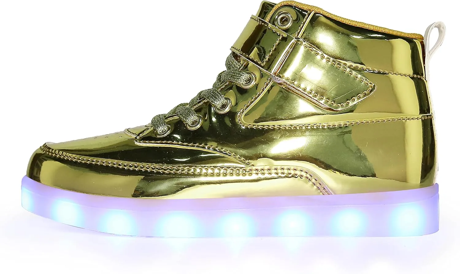 Kids LED Light up Shoes USB Charging Flashing High-top Sneakers for Boys and Girls Child Unisex
