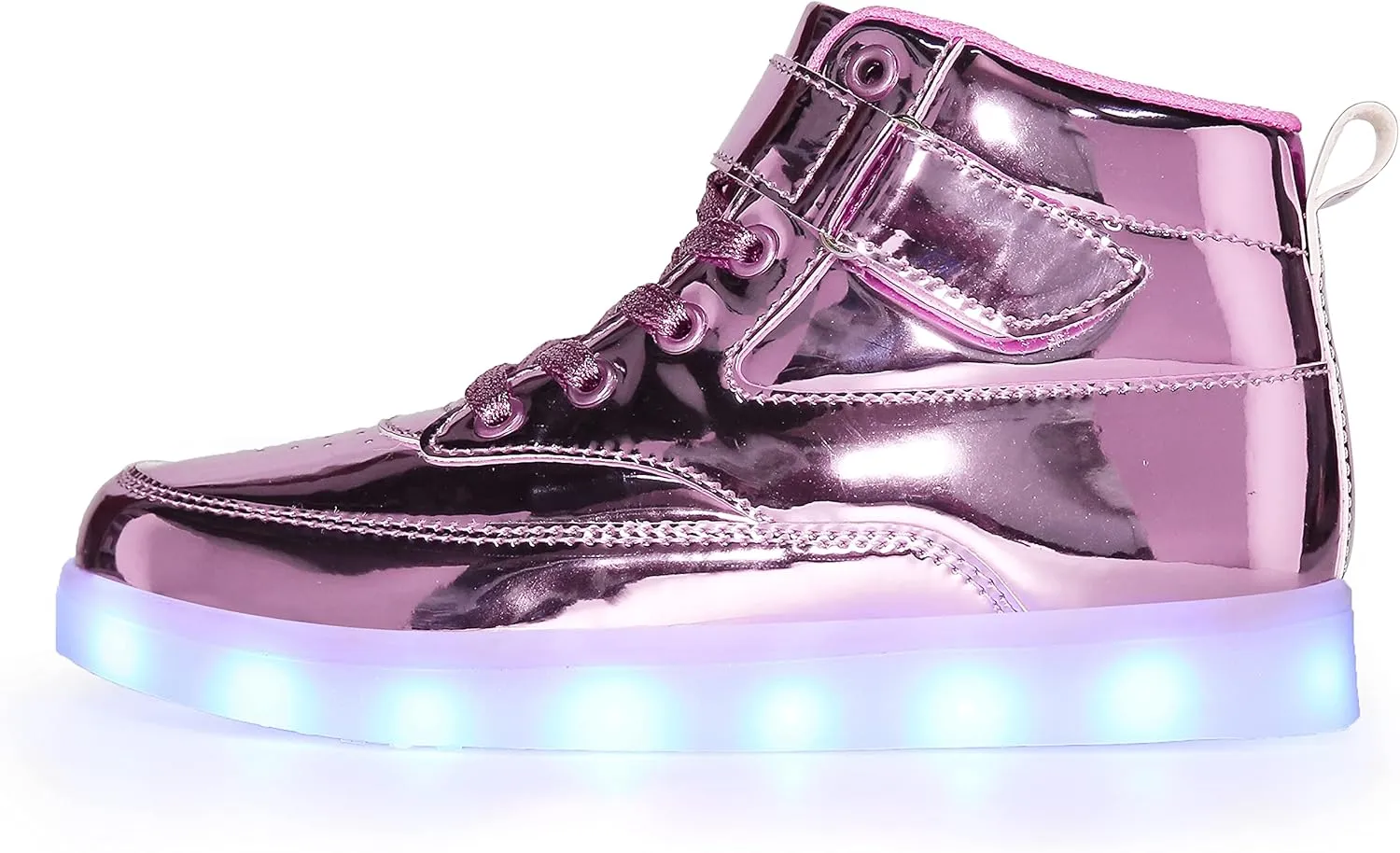 Kids LED Light up Shoes USB Charging Flashing High-top Sneakers for Boys and Girls Child Unisex
