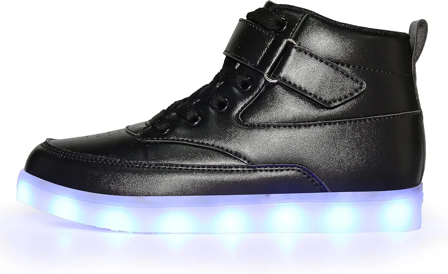 Kids LED Light up Shoes USB Charging Flashing High-top Sneakers for Boys and Girls Child Unisex