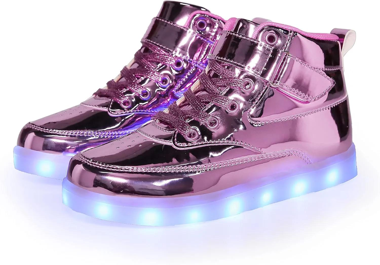 Kids LED Light up Shoes USB Charging Flashing High-top Sneakers for Boys and Girls Child Unisex