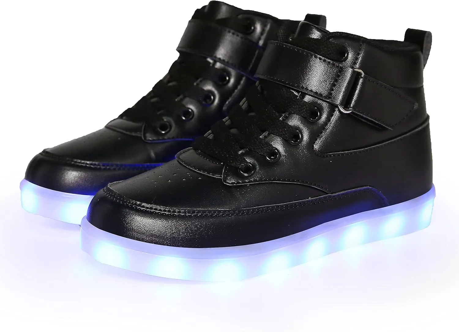 Kids LED Light up Shoes USB Charging Flashing High-top Sneakers for Boys and Girls Child Unisex