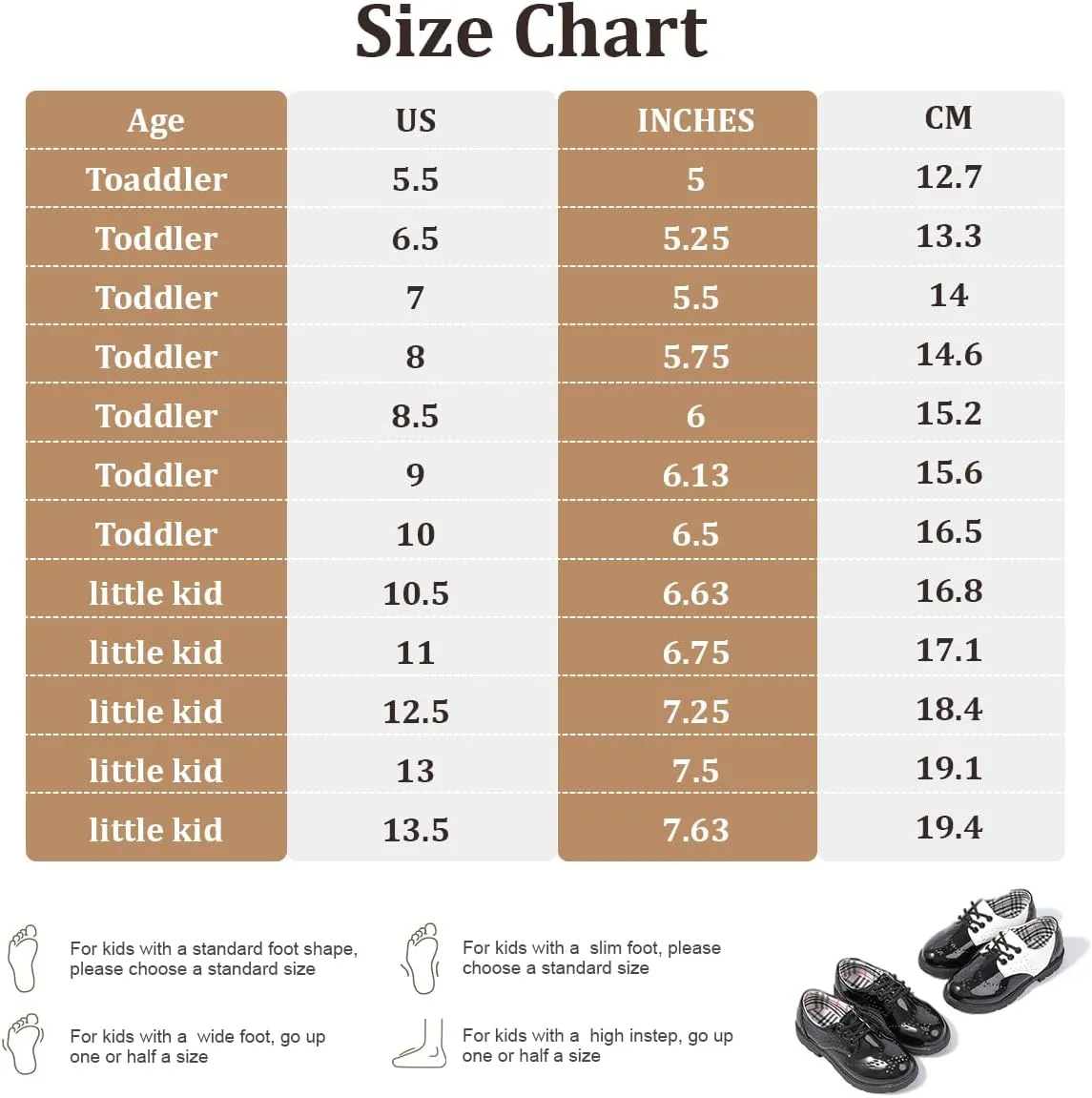 KIDSUN Toddler Boy’s Girl’s Dress Shoes Comfort Lace-Up Oxford School Uniform Shoes Loafer Flats (Toddler/Little Kid) E-Black