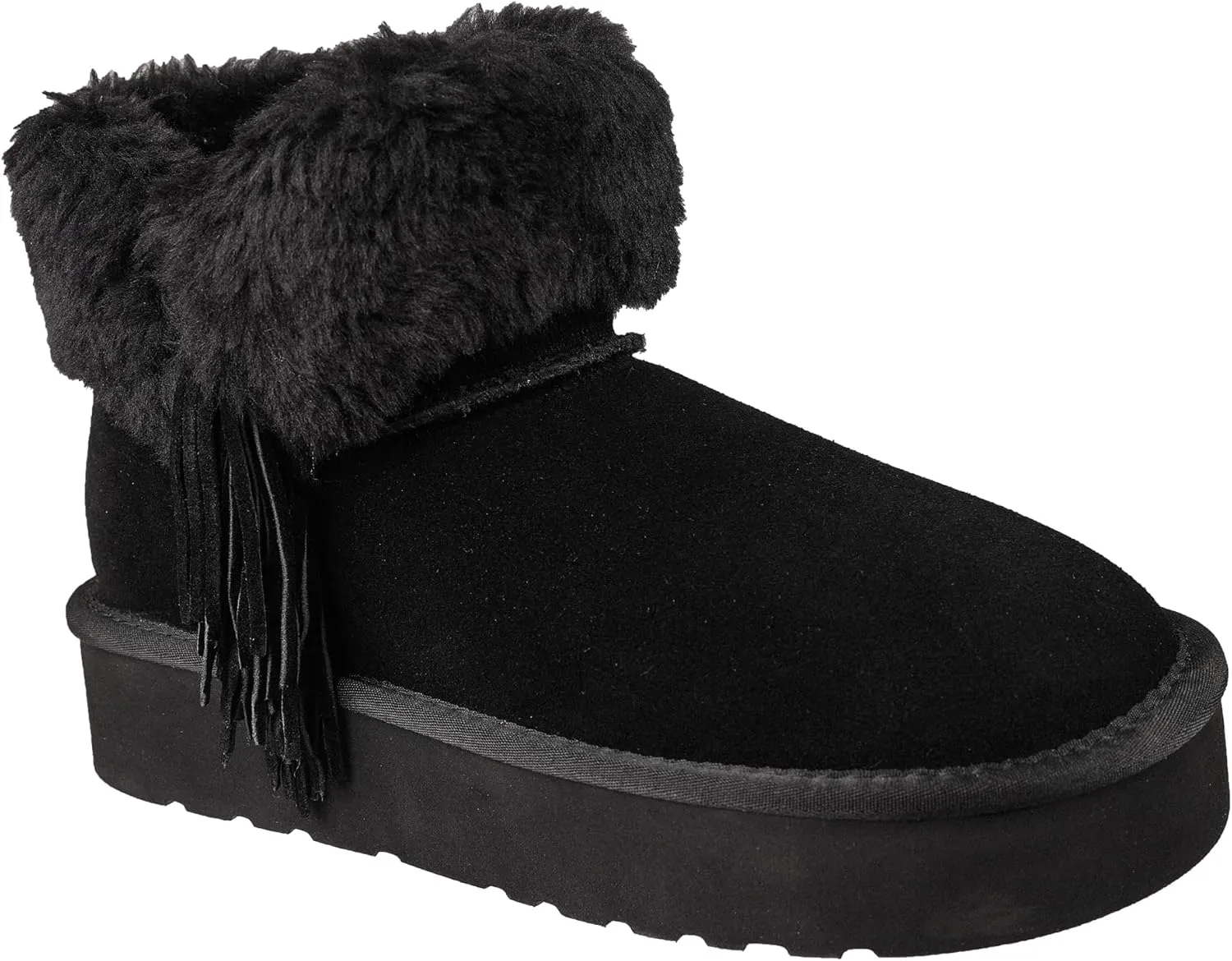 Lamo Women's Amari Platform Boots - Stylish Suede with Faux Fur Lining, Australian Sheepskin Insole, NeverWet Technology, and 1.5" Rubberlon Outsole - Premium Winter Footwear