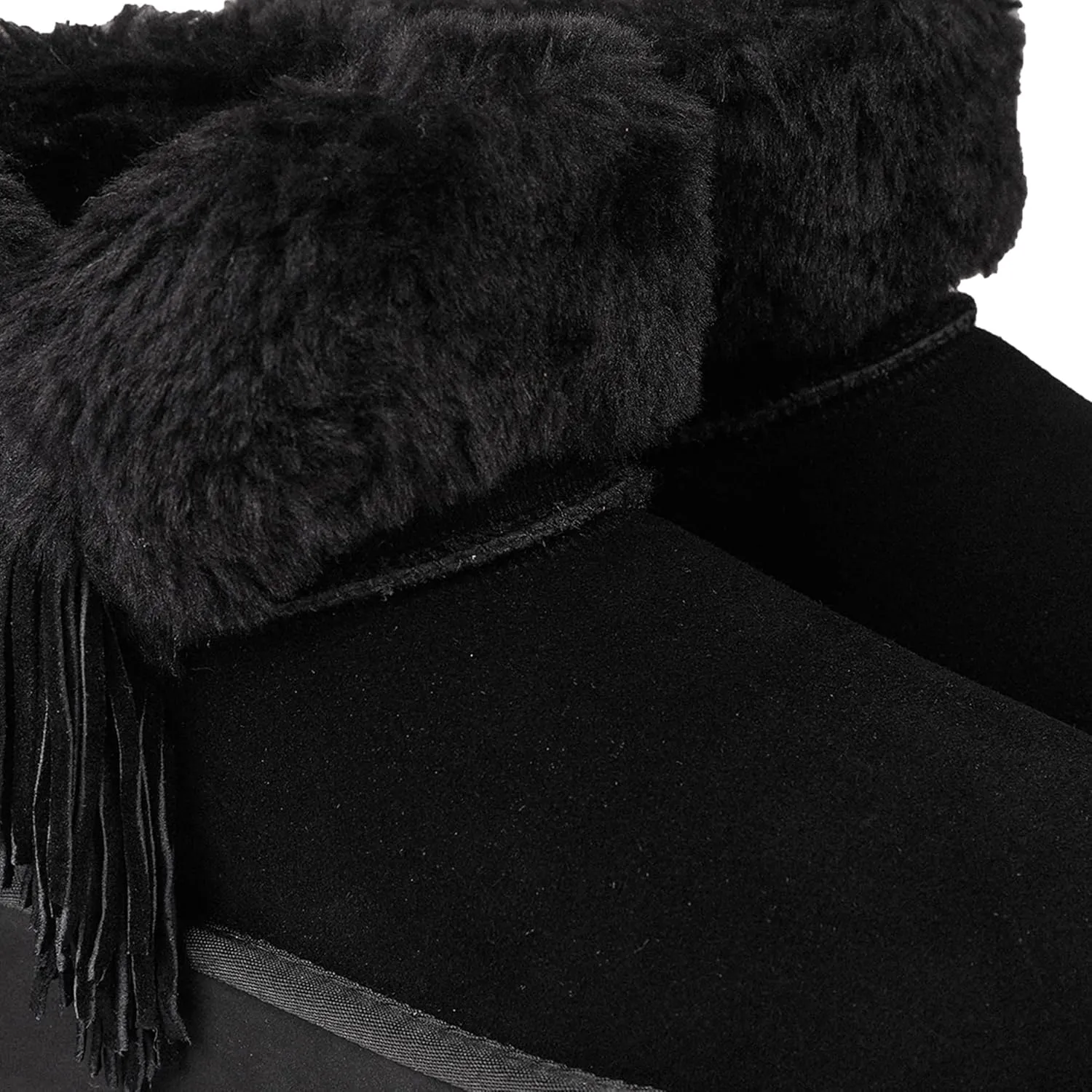 Lamo Women's Amari Platform Boots - Stylish Suede with Faux Fur Lining, Australian Sheepskin Insole, NeverWet Technology, and 1.5" Rubberlon Outsole - Premium Winter Footwear