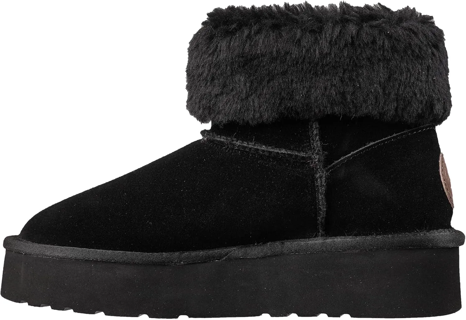 Lamo Women's Amari Platform Boots - Stylish Suede with Faux Fur Lining, Australian Sheepskin Insole, NeverWet Technology, and 1.5" Rubberlon Outsole - Premium Winter Footwear