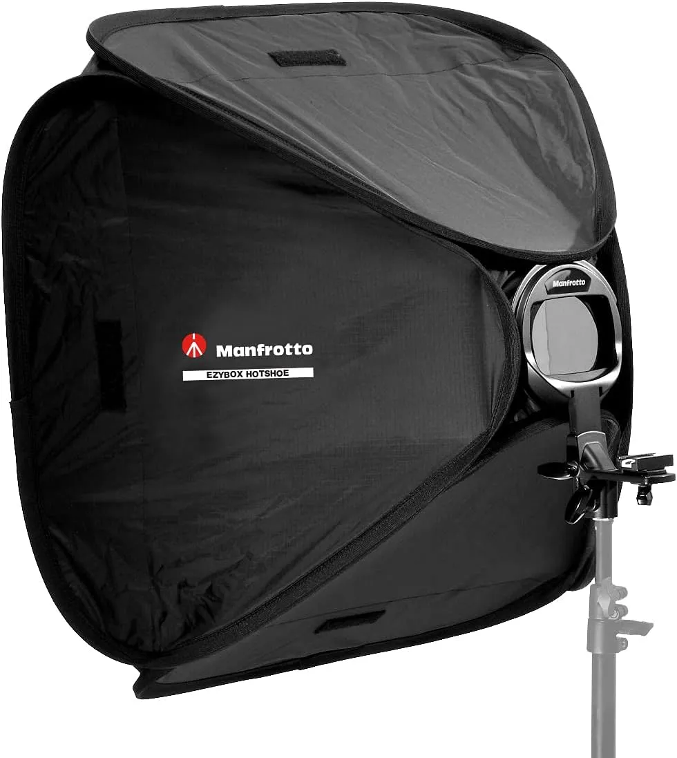 LastoLite LL LS2462 24x24 Inches Ezybox Hot Shoe Kit with Bracket (Black)