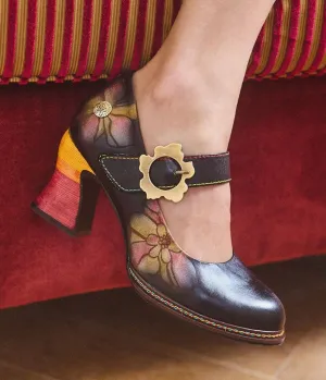 Laura Vita Retro Chic Mary Jane Shoes