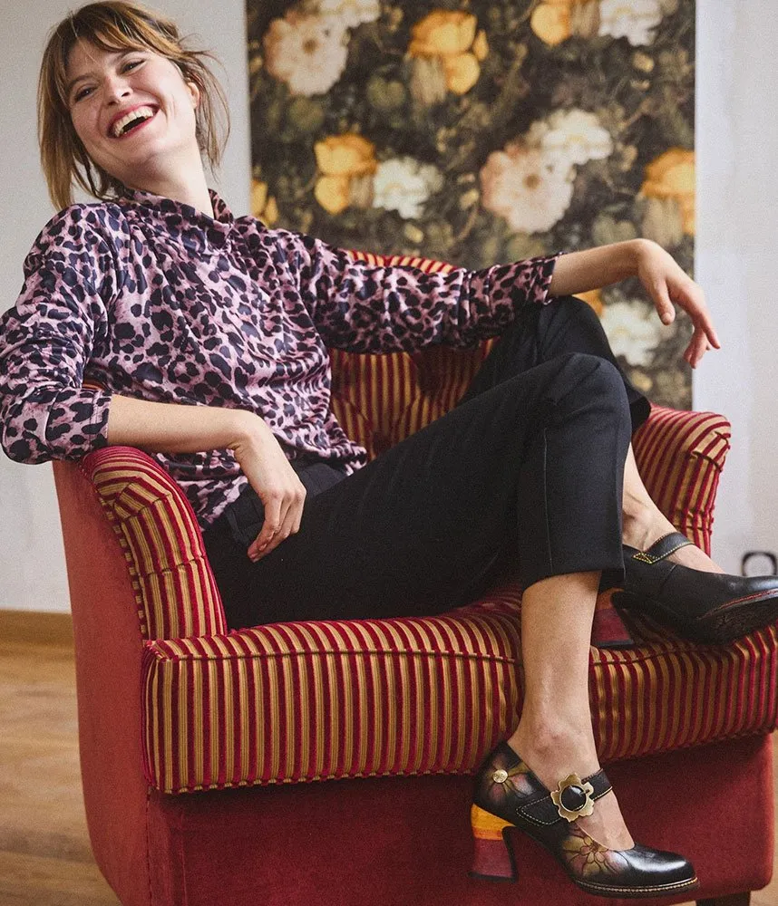 Laura Vita Retro Chic Mary Jane Shoes