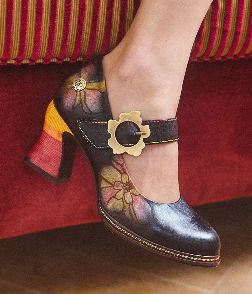 Laura Vita Retro Chic Mary Jane Shoes