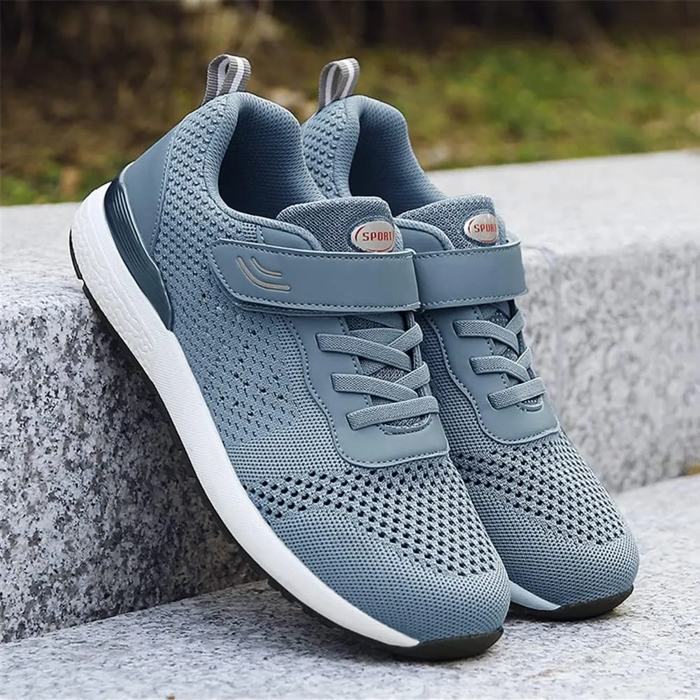 LEADER SHOW Men's Casual Elderly Safety Walking Shoes Light Weight Strap Comfort Sneakers