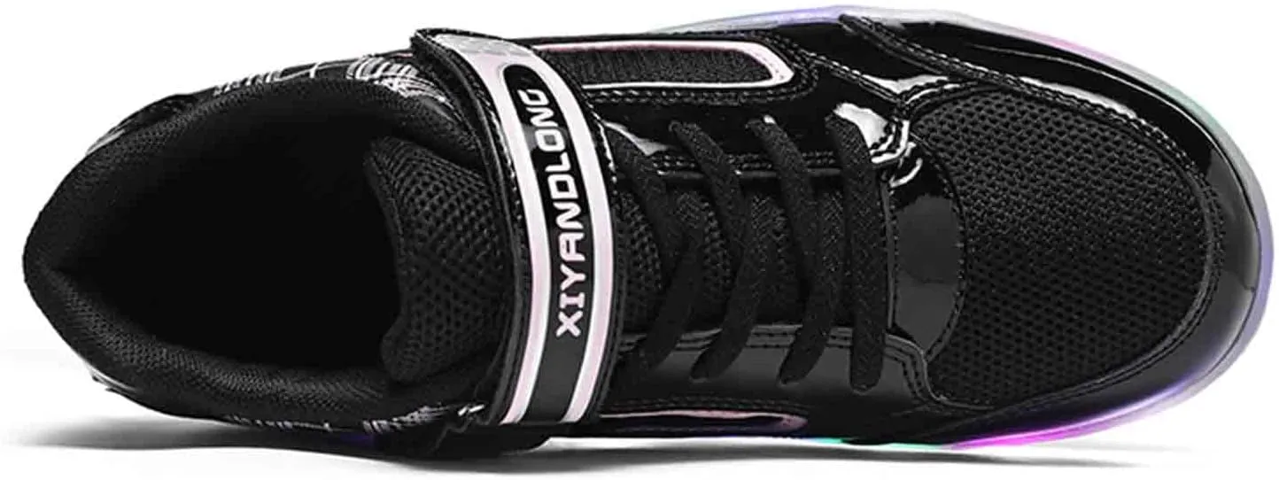 LED Light Up Kids Roller Shoes with 4 Wheels, Sneakers for Boys Girls Birthday Thanksgiving Christmas Day