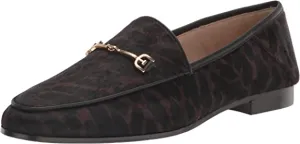 Leopard Loraine Reduced price Multi Heel Exclusive collection Sam Brown Loafers Toe Almond Edelman Wide Stacked