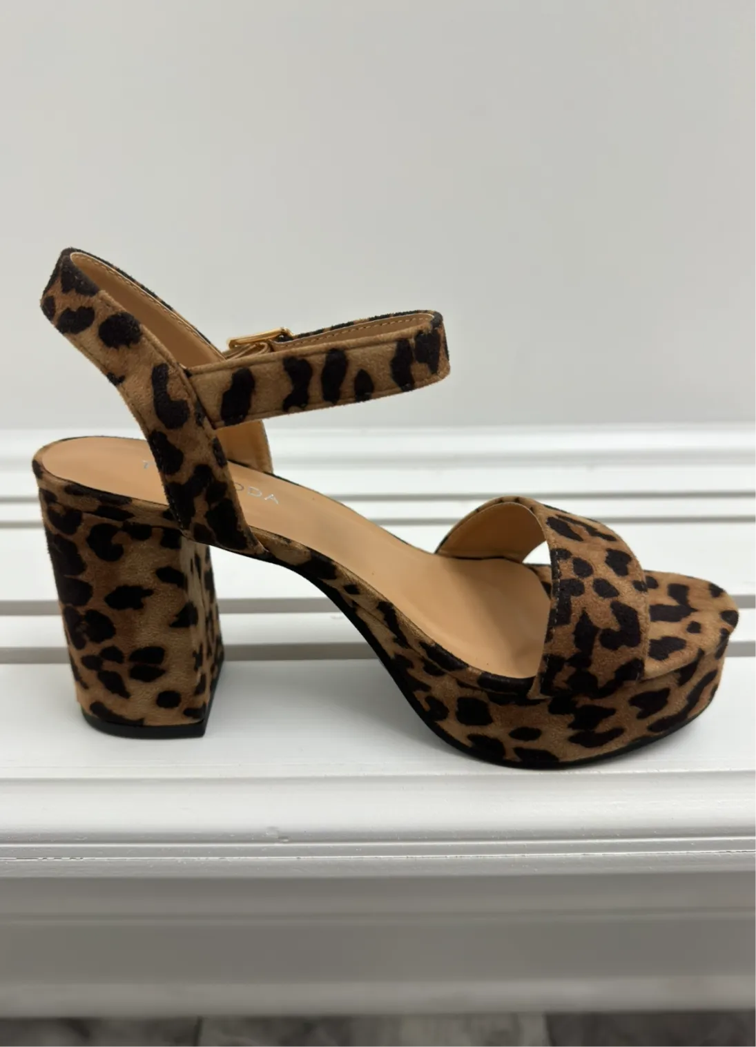 Leopard Suede Heel