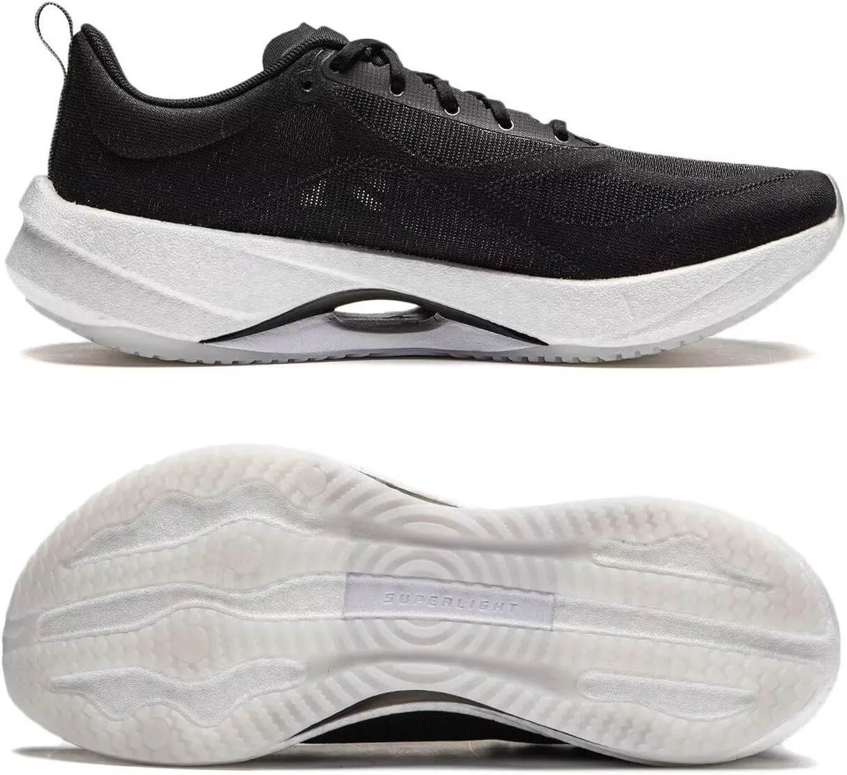 LI-NING Super Light 21 Women Running Shoes Reflective Boom Fiber High Rebound Light Weight Cushioning Sport Shoes ARBU002