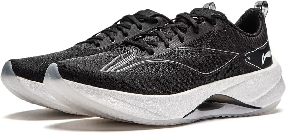 LI-NING Super Light 21 Women Running Shoes Reflective Boom Fiber High Rebound Light Weight Cushioning Sport Shoes ARBU002