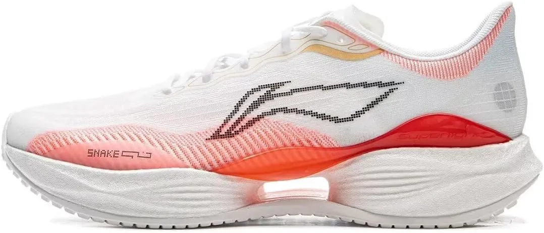 LI-NING Super Light 22 Women Running Shoes Reflective Boom Fiber High Rebound Light Weight Cushioning Sport Shoes ARBV002