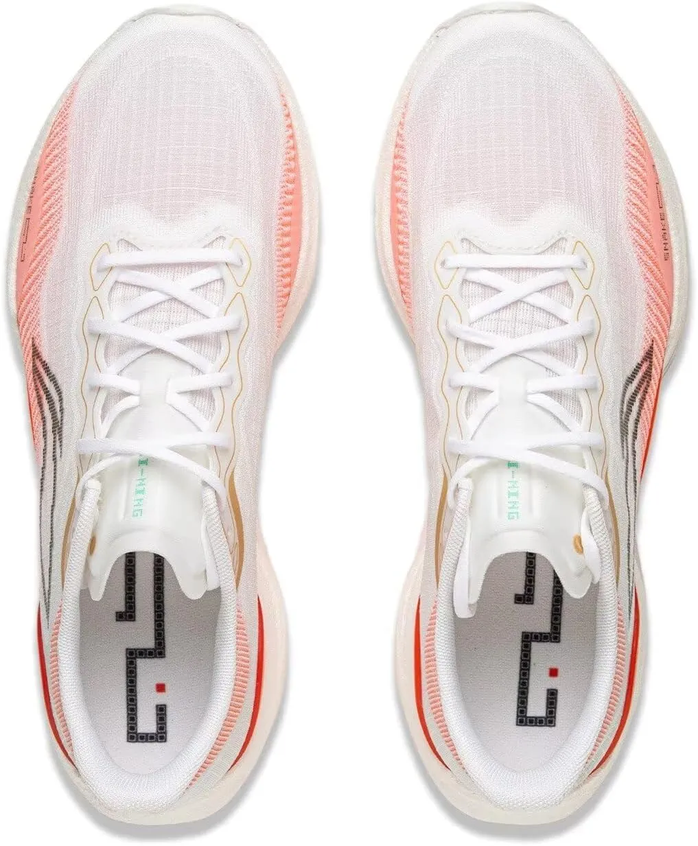 LI-NING Super Light 22 Women Running Shoes Reflective Boom Fiber High Rebound Light Weight Cushioning Sport Shoes ARBV002