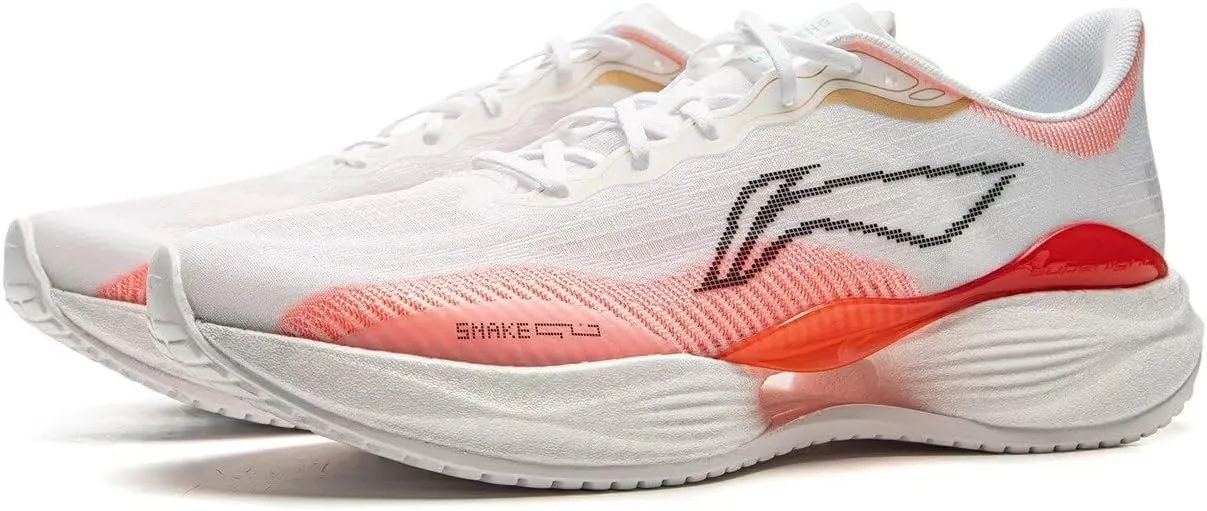 LI-NING Super Light 22 Women Running Shoes Reflective Boom Fiber High Rebound Light Weight Cushioning Sport Shoes ARBV002
