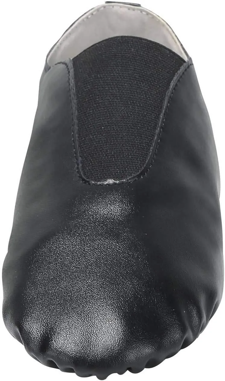 Linodes PU Leather Jazz Shoe Slip On Dance Shoes with Up Elastic for Girls and Boys (Toddler/Little Kid/Big Kid)