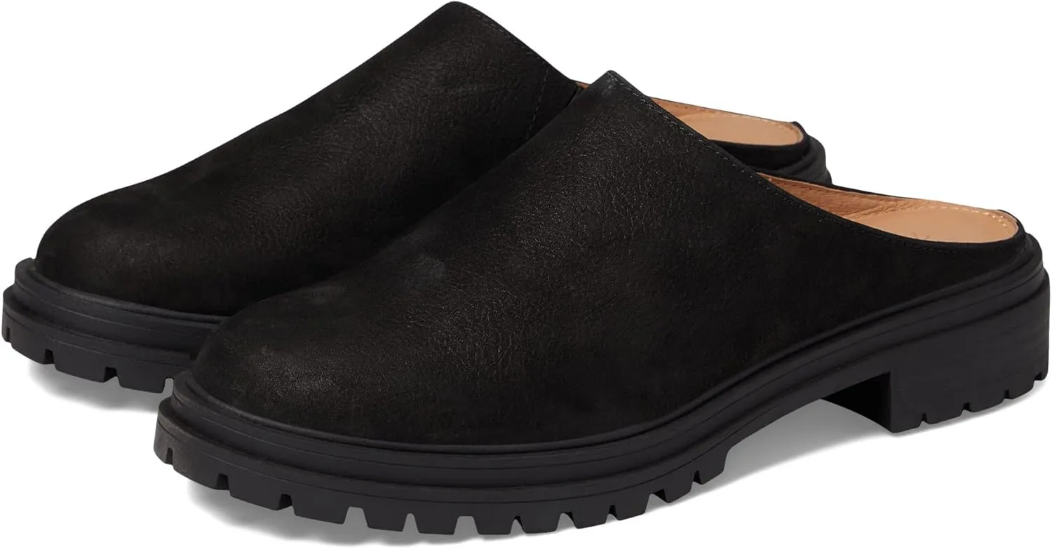 Madewell The Bradley Lugsole Mule in Nubuck for Women - Pigskin Lining with Round Toe Design, Comfortable and Soft Mule