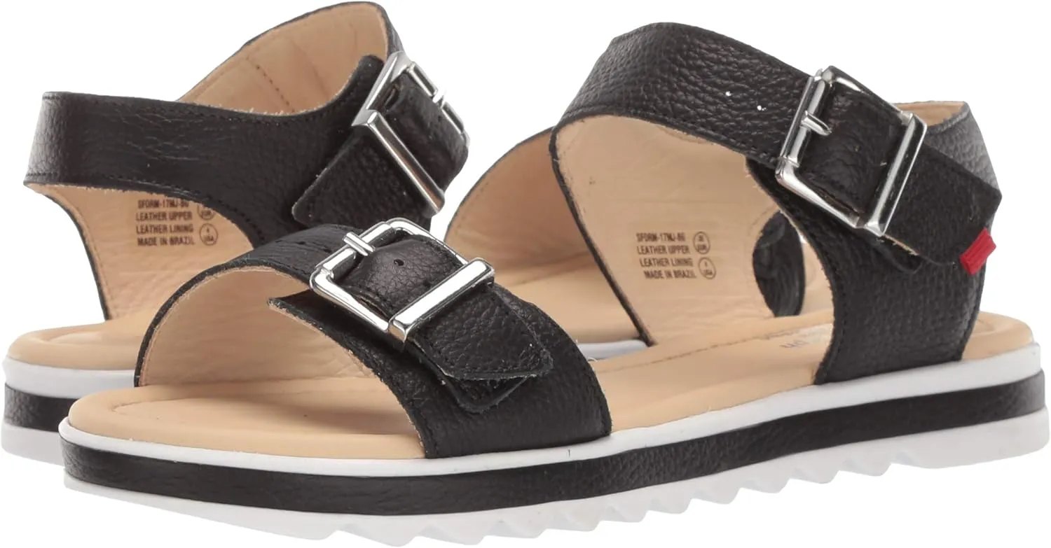 Marc Joseph New York Unisex-Child Kids Boys/Girls Leather Made in Brazil Buckle Sandal Loafer