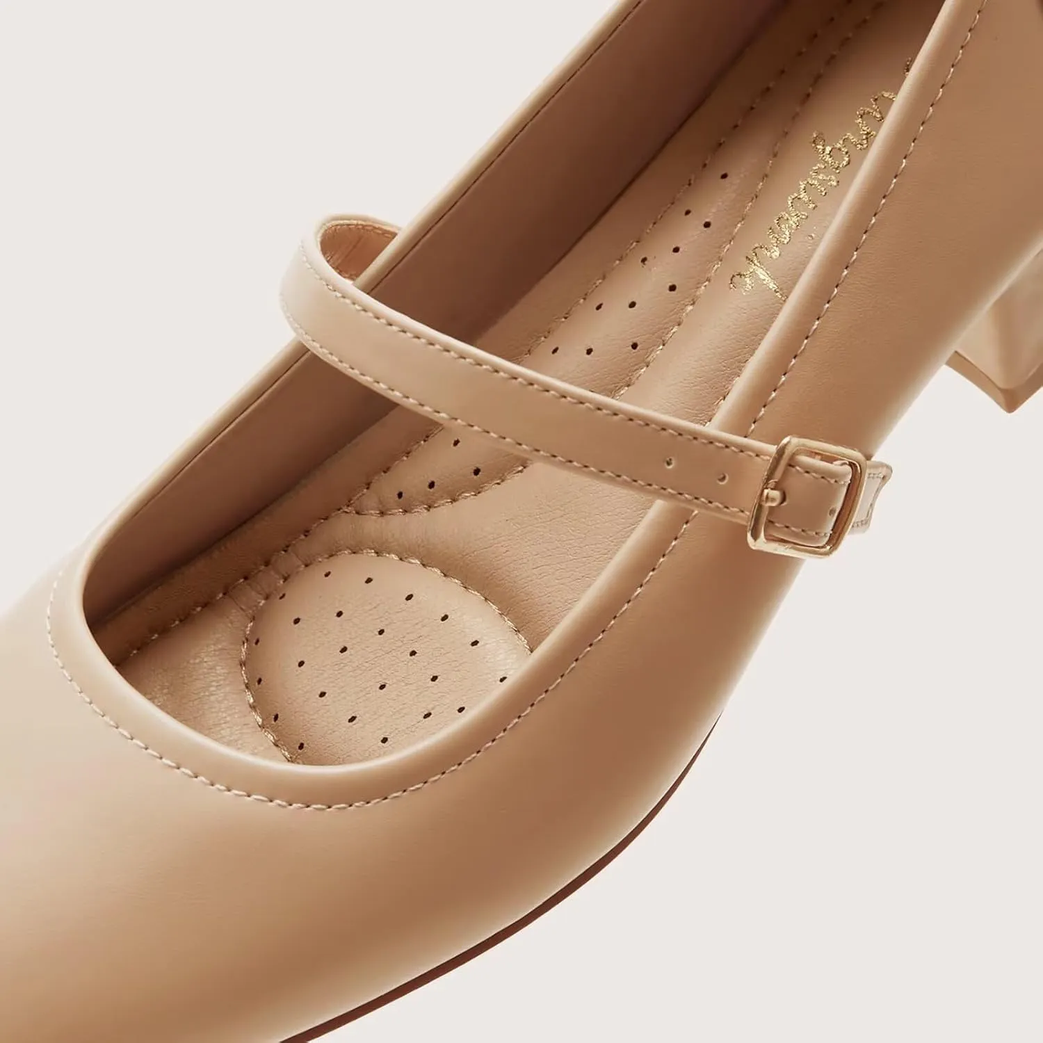 Mary Jane Shoes Low Heels Dress Pumps for Women With Adjustable Ankle Strap - 2 Inch Chunky Heel for Dressy Casual Occasions