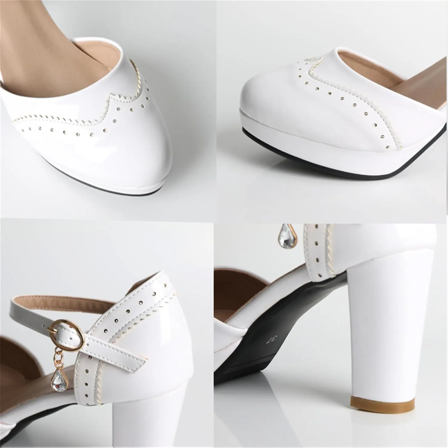 Mary Janes for Women Platform Heels Bow Kawaii Shoes Vintage Dress Pumps