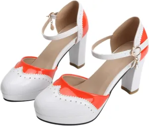 Mary Janes for Women Platform Heels Bow Kawaii Shoes Vintage Dress Pumps