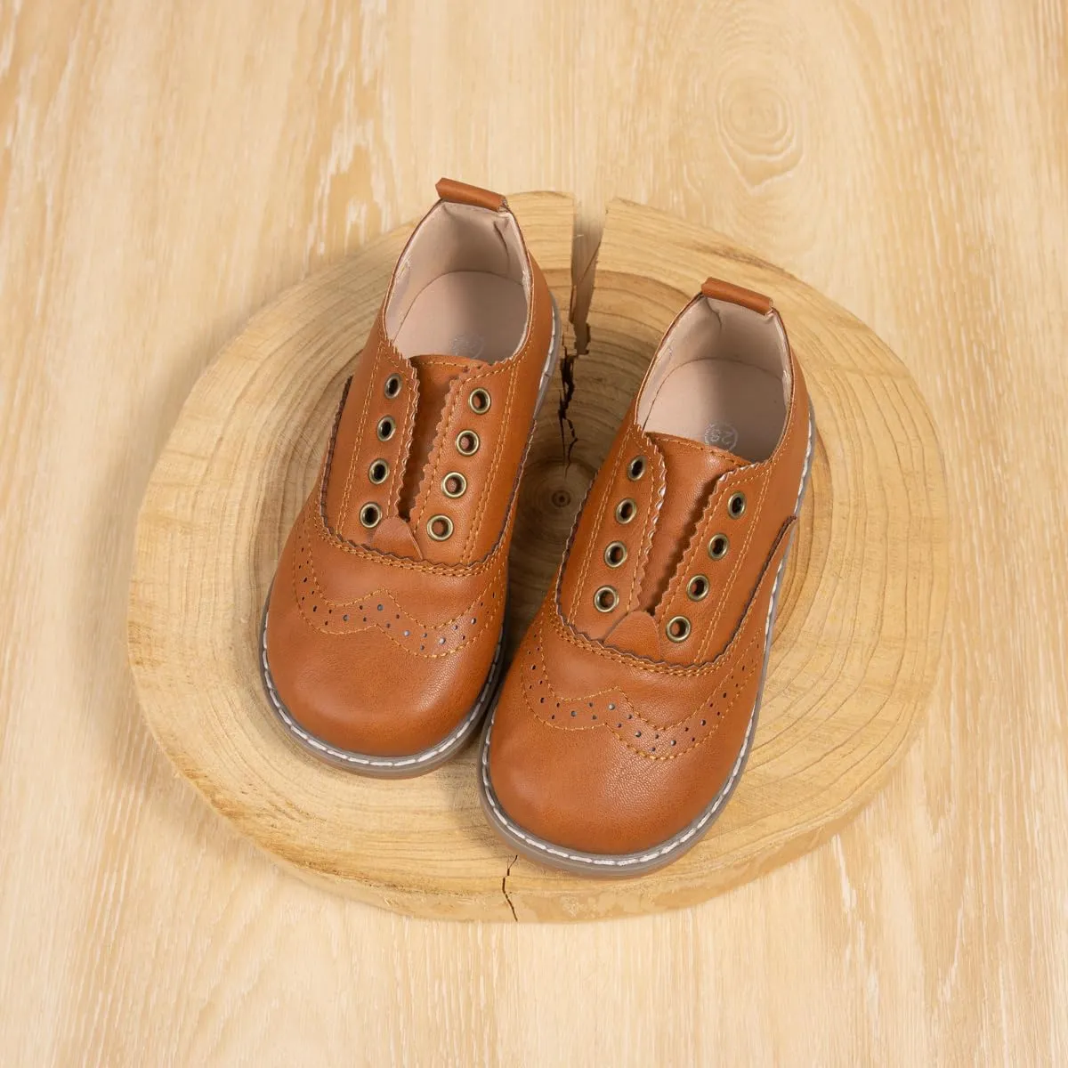 Meckior Toddler Boys Girls Dress Shoes Little Kid Oxford Shoes Wedding Church Dress Shoes PU Leather Lace Up School Uniform Loafer Flats